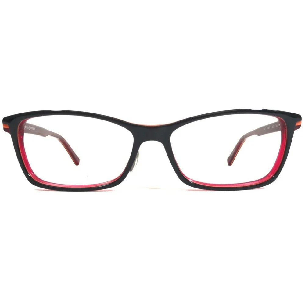 Prodesign Eyeglasses Frames 1759 c.6032 Black Red Cat Eye Full Rim 55-15-140